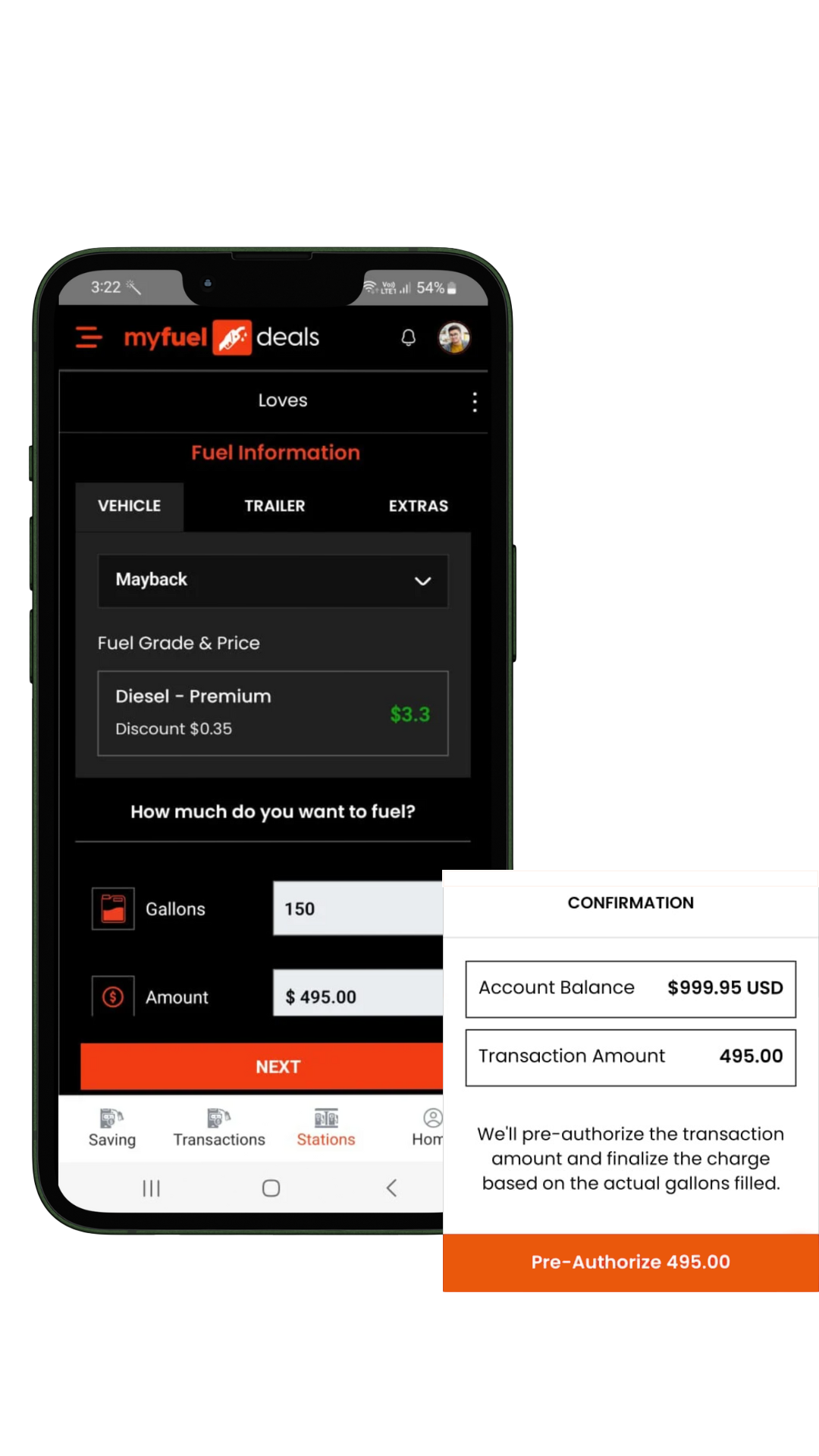 Real-time fuel prices